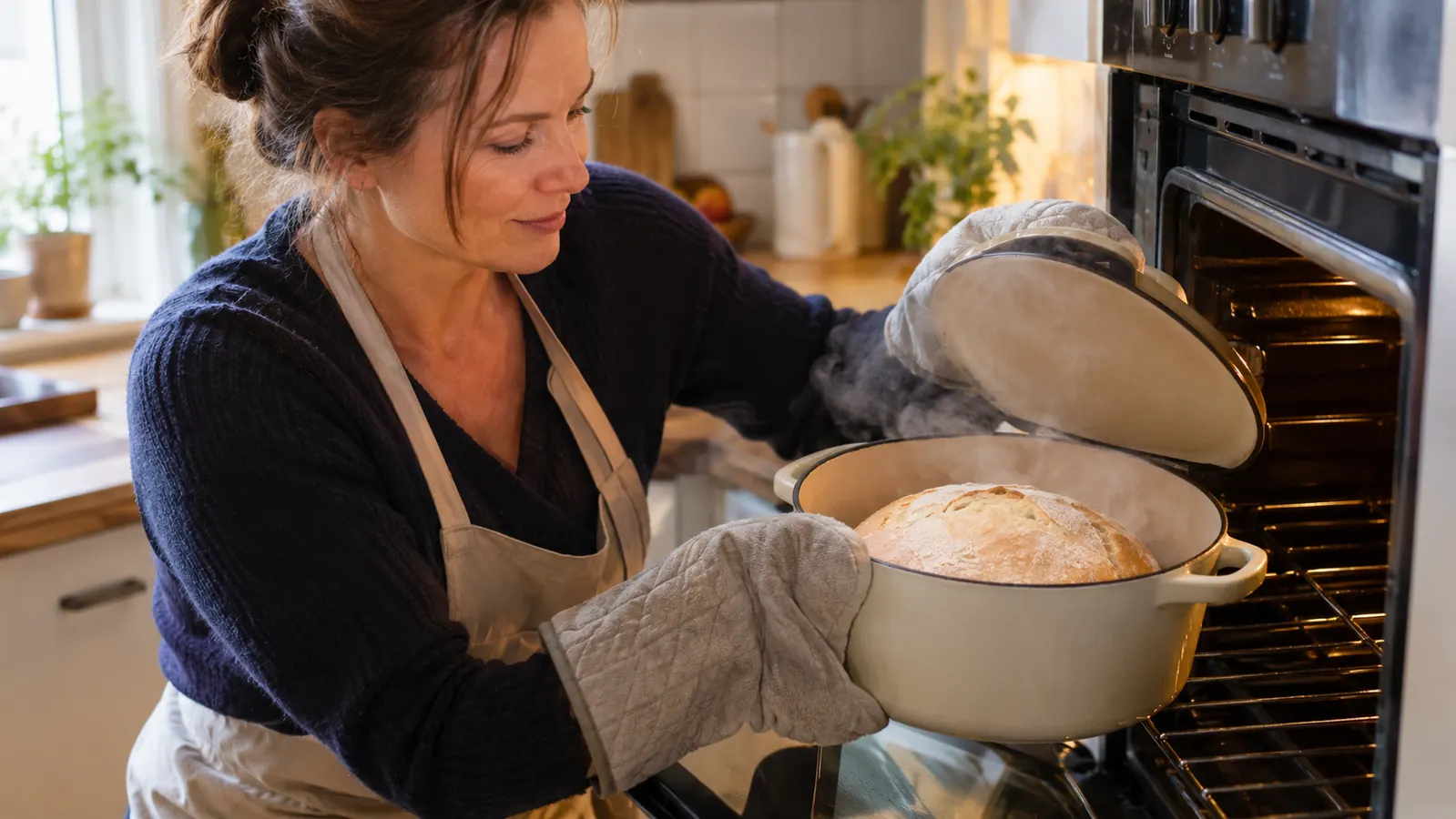 How to Bake Crusty Bread in a Home Oven